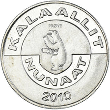 Moneta, Groenlandia, 2 Kroner, 2010, Bœuf musqué., SPL, Cupronickel
