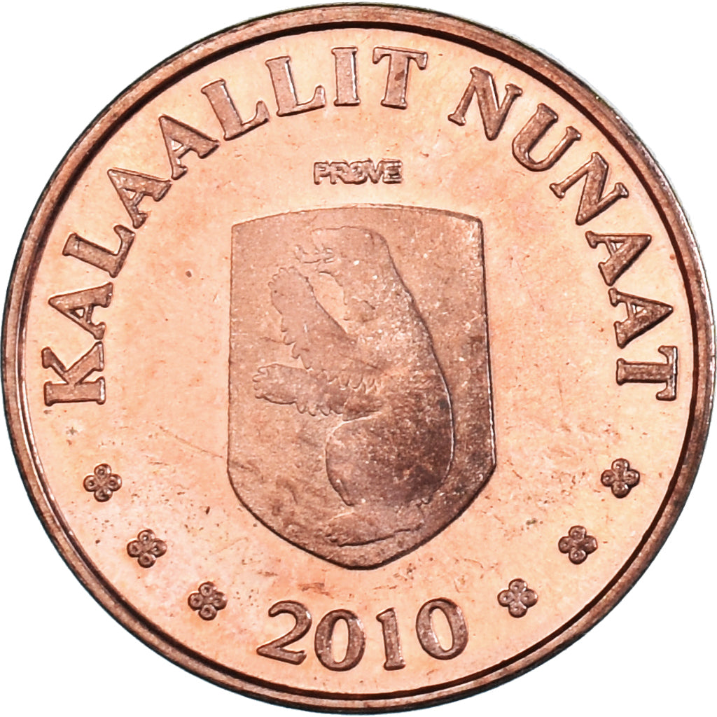 Monnaie, Groenland, 25 Öre, 2010, Lièvre arctique., SPL, Cuivre