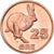 Coin, Groenland, 25 Öre, 2010, Lièvre arctique., MS(63), Cuivre