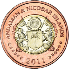 Coin, India, 20 Rupees, 2011, îles Andaman et Nicobar., MS(63), Bi-Metallic