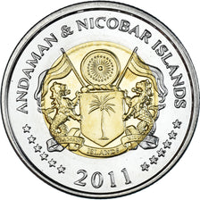 Moneta, India, 10 Rupees, 2011, ANDAMAN & NICOBAR ISLANDS ., SPL, Bi-metallico