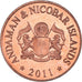 Coin, India, 50 Paise, 2011, îles Andaman et Nicobar., MS(63), Cuivre recouvert