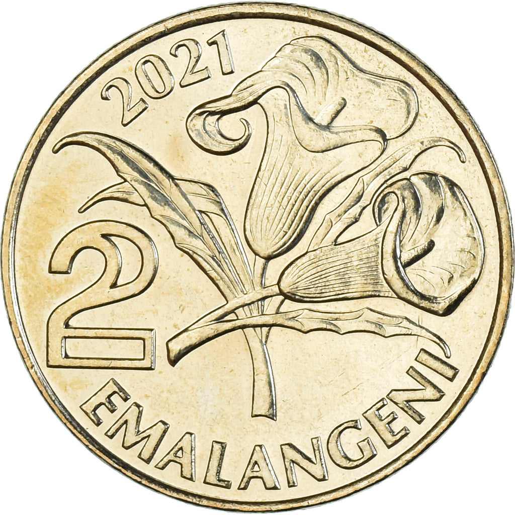 Münze, Swaziland, 2 Emalangeni, 2021, ESWATINI, UNZ, Aluminum-Bronze