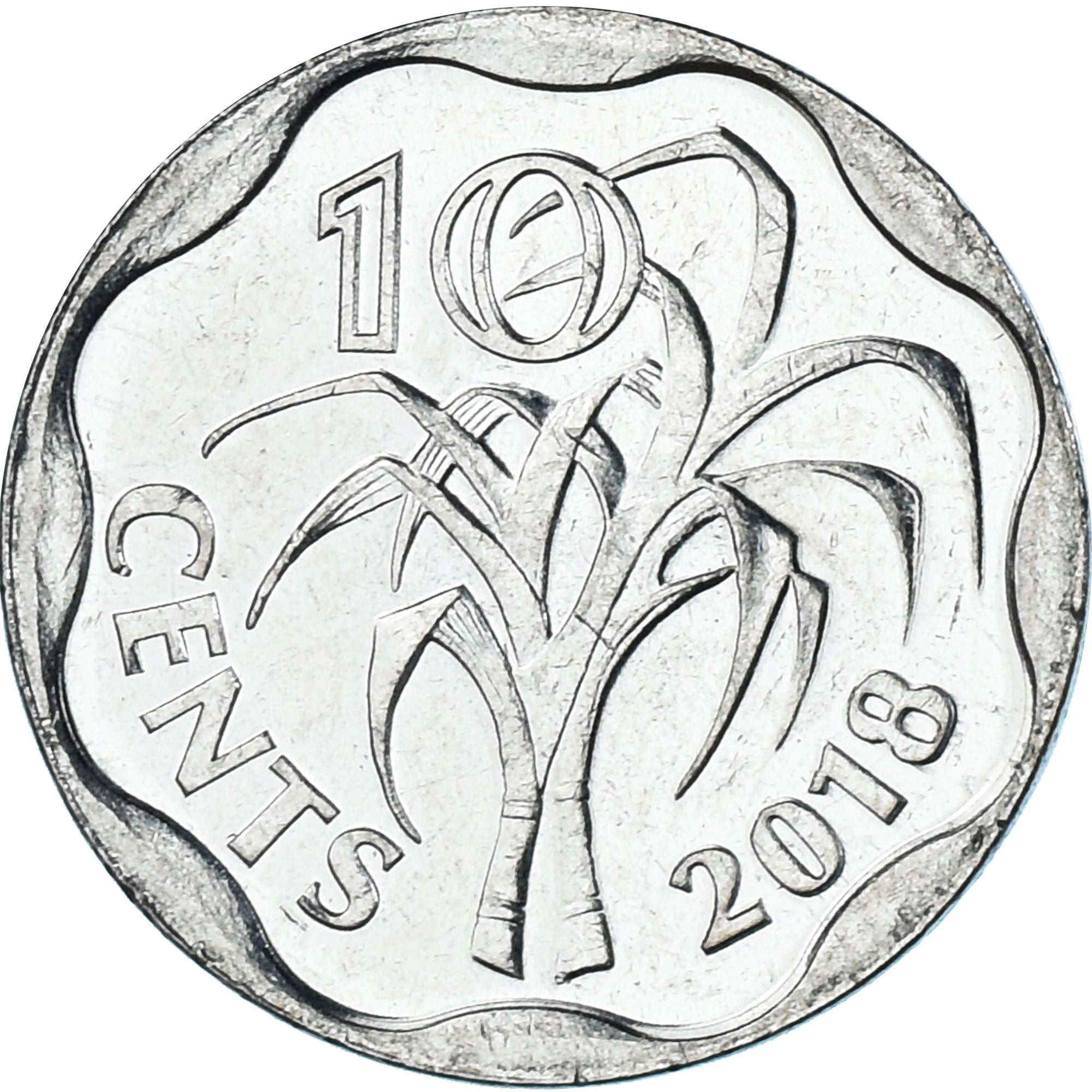 Coin, Swaziland, 10 Cents, 2018, ESWATINI, MS(63), Acier plaqué nickel