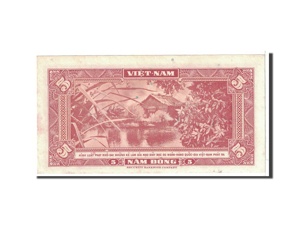 Geldschein, South Viet Nam, 5 D<ox>ng, 1955, Undated, KM:13a, VZ