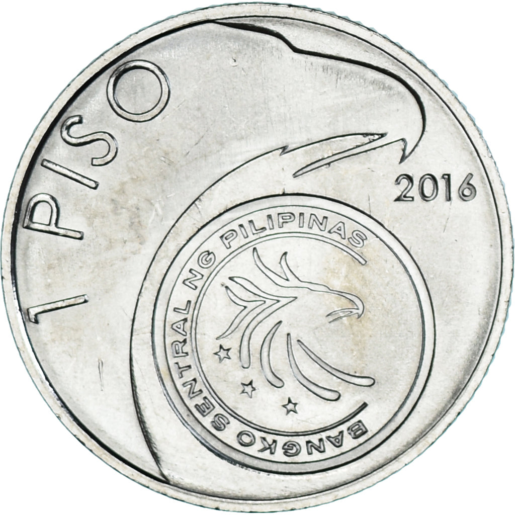 Coin, Philippines, Piso, 2016, Horacio Dela Costa., MS(63), Copper-nickel