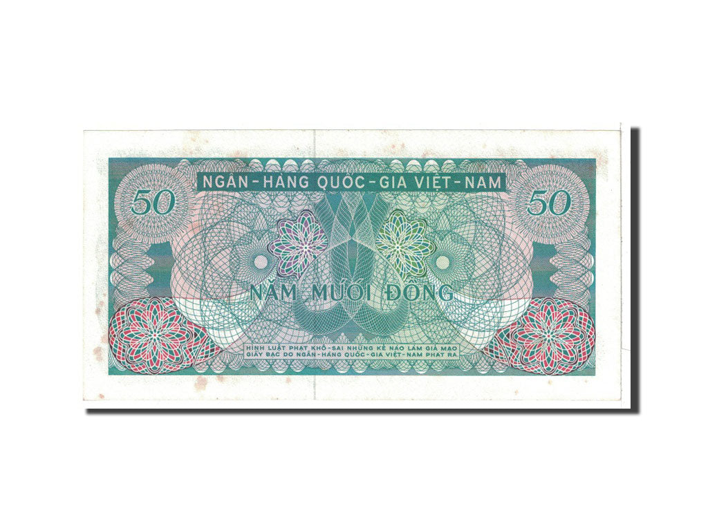 Billet, South Viet Nam, 50 D<ox>ng, 1969, Undated, KM:25a, SUP+