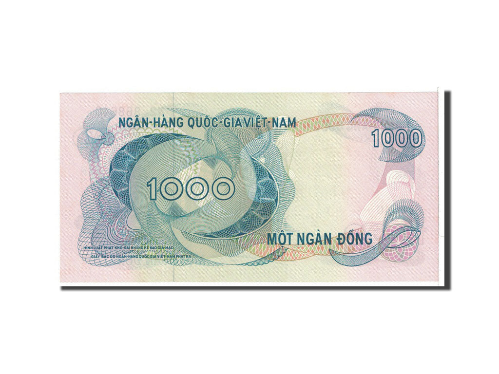 Billet, South Viet Nam, 1000 D<ox>ng, 1971, Undated, KM:29a, NEUF