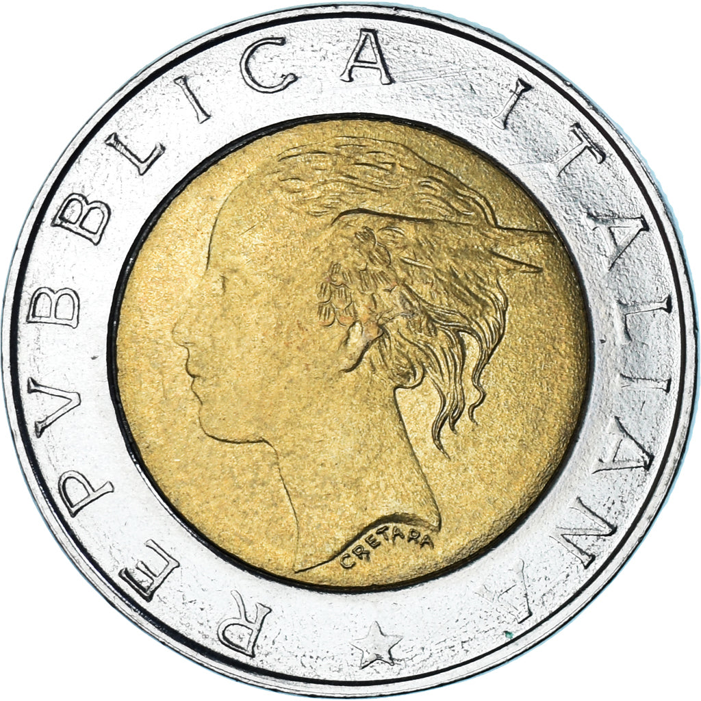 Moneta, Italia, 500 Lire, 1997, Rome, SPL-, Bi-metallico, KM:187