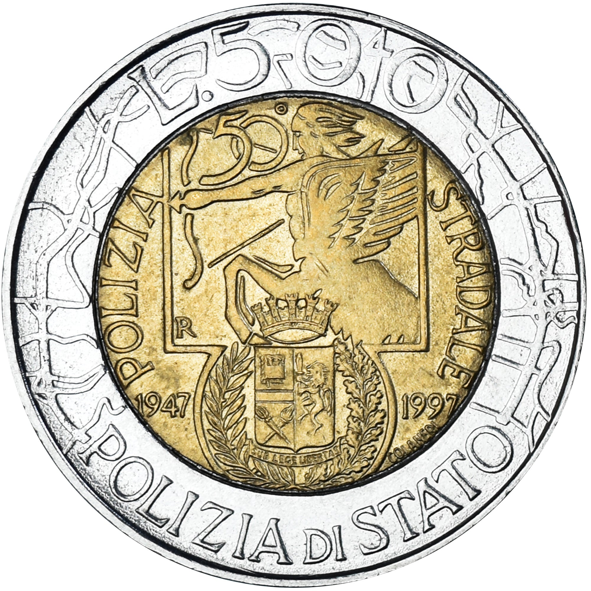 Moneta, Italia, 500 Lire, 1997, Rome, SPL-, Bi-metallico, KM:187