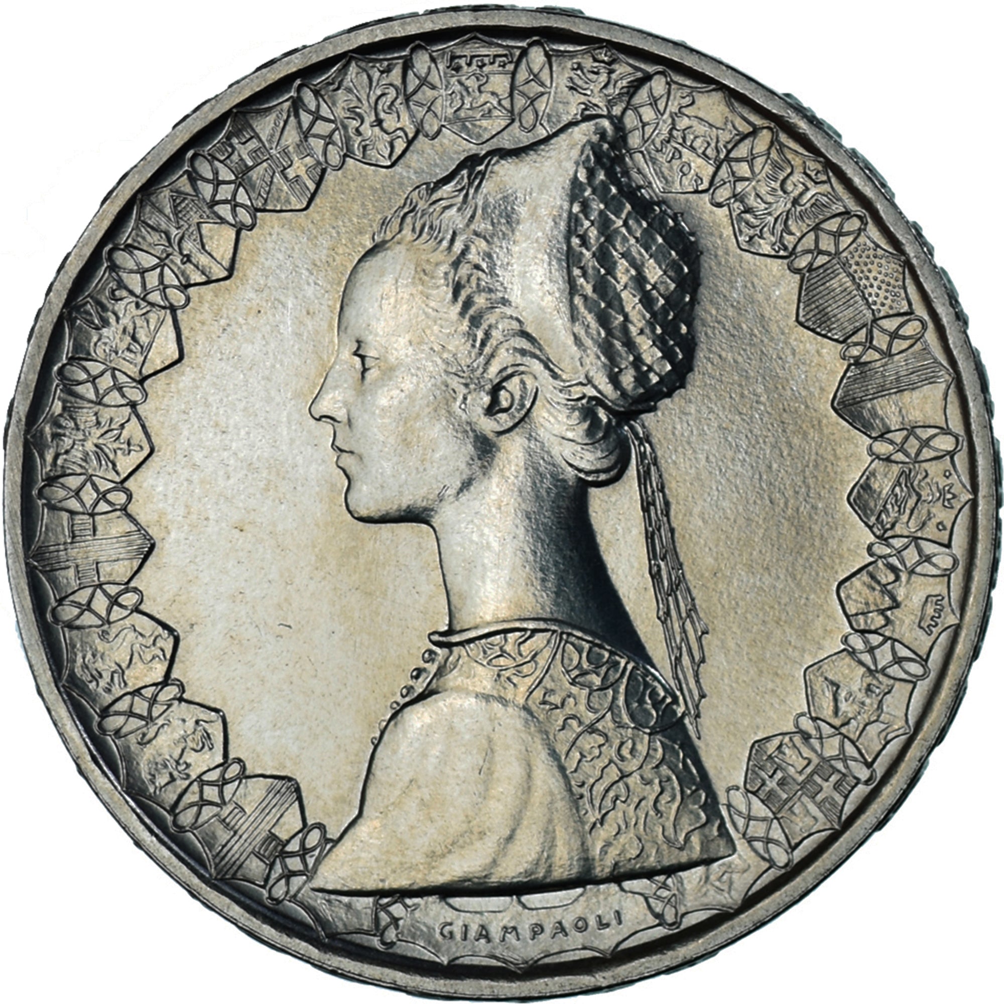 Coin, Italy, 500 Lire, 1985, “caravelles” BU, MS(65-70), Silver, KM:98