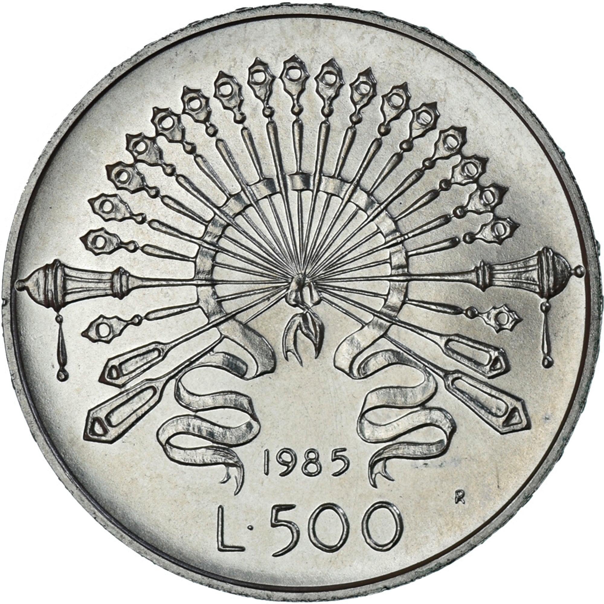 Monnaie, Italie, Alessandro Manzoni, 500 Lire, 1985, BU, FDC, Argent, KM:123