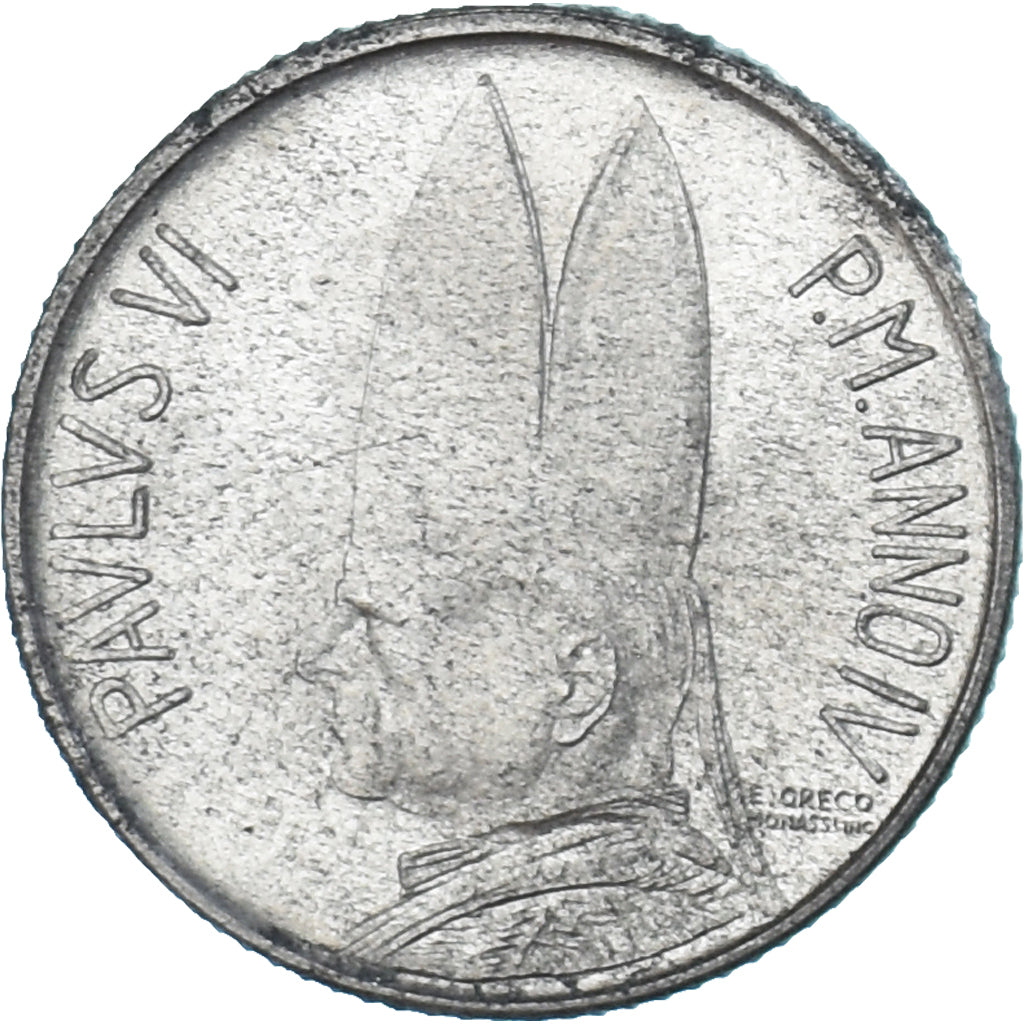 Münze, Vatikanstadt, Paul VI, 2 Lire, 1966, UNZ, Aluminium, KM:85