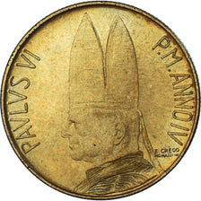 Monnaie, Cité du Vatican, Paul VI, 20 Lire, 1966, SPL, Bronze-Aluminium, KM:88