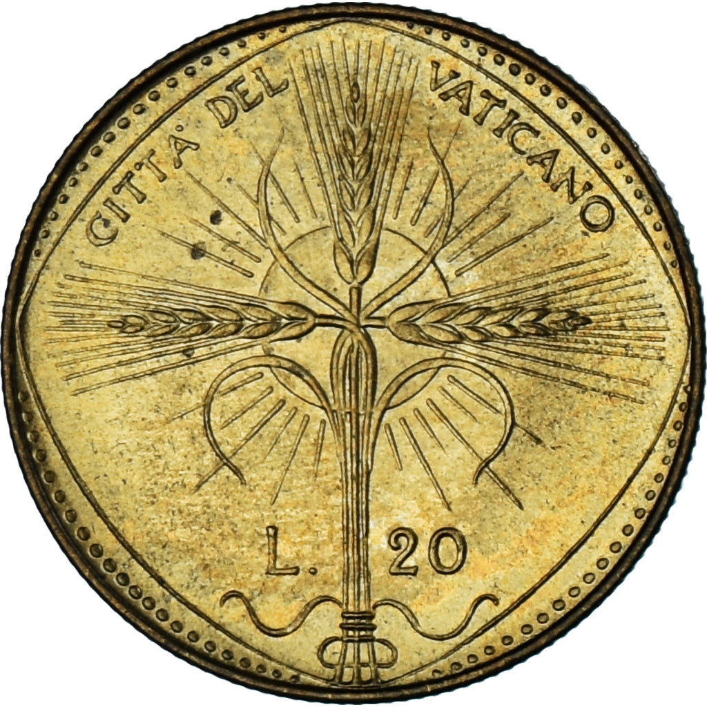 Moneta, CITTÀ DEL VATICANO, Paul VI, 20 Lire, 1968, Roma, SPL