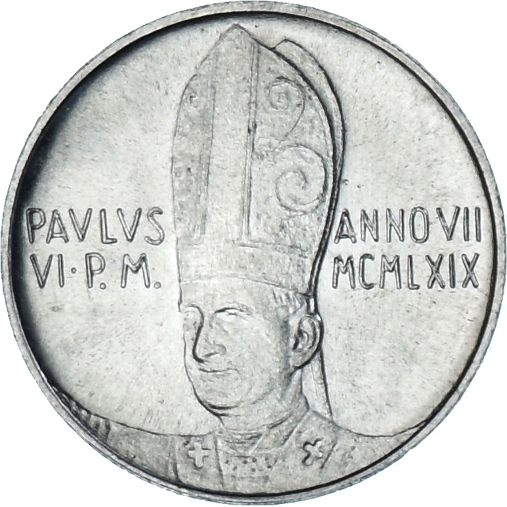 Monnaie, Cité du Vatican, Paul VI, Lira, 1969, SPL, Aluminium, KM:108