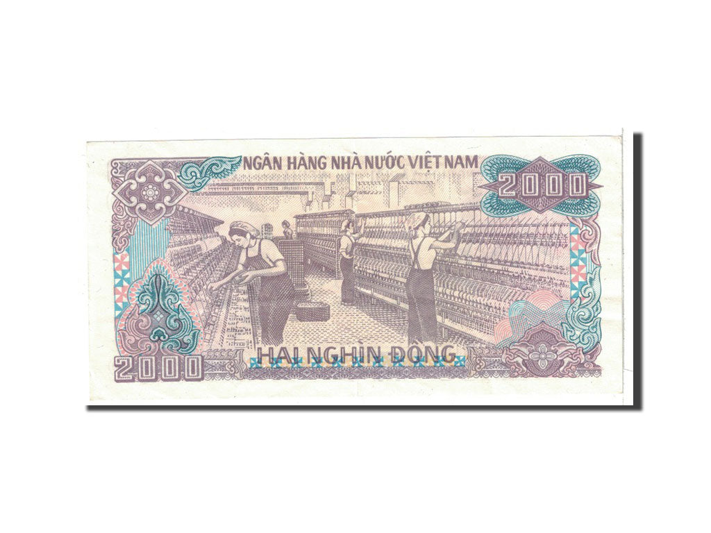 Banknote, Vietnam, 2000 D<ox>ng, 1988, Undated, KM:107b, AU(55-58)