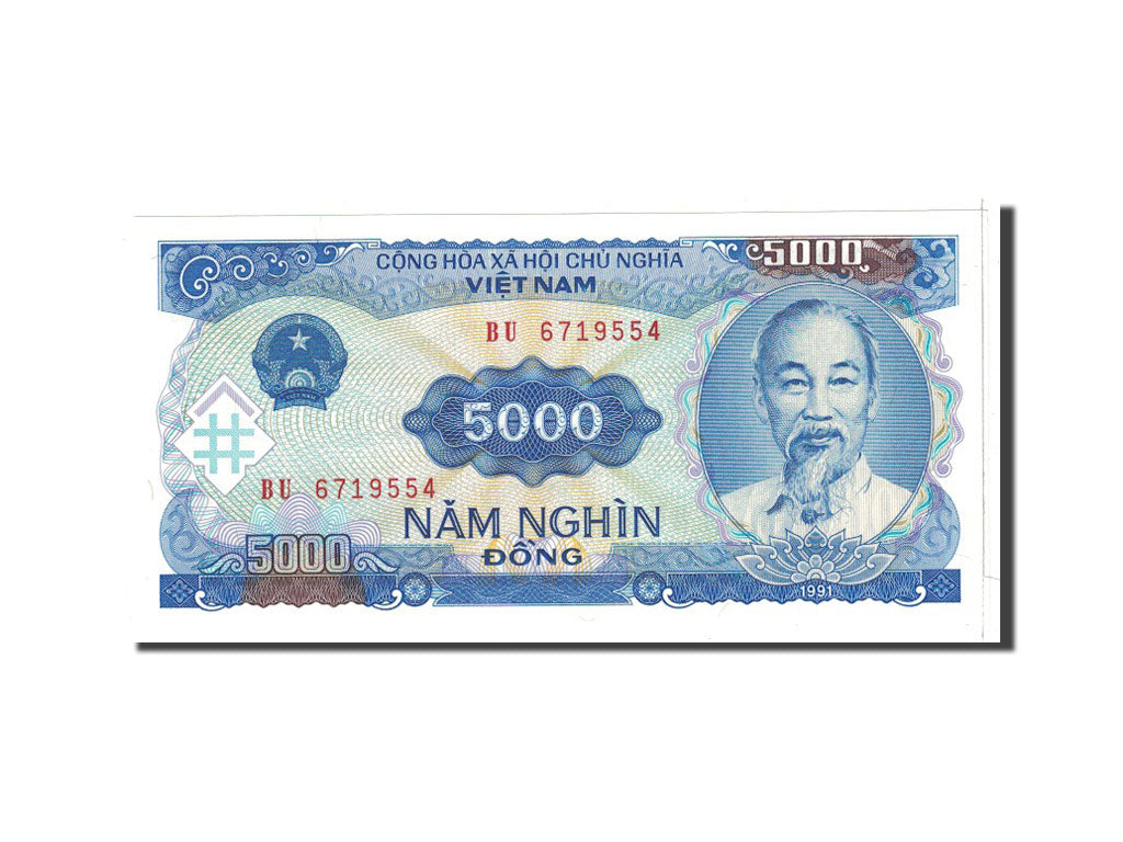 Banknote, Vietnam, 5000 D<ox>ng, 1991, Undated, KM:108a, UNC(65-70)
