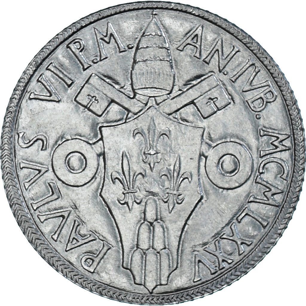 Coin, VATICAN CITY, Paul VI, 2 Lire, 1975, Roma, MS(63), Aluminum, KM:125