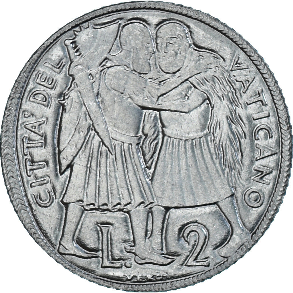 Coin, VATICAN CITY, Paul VI, 2 Lire, 1975, Roma, MS(63), Aluminum, KM:125