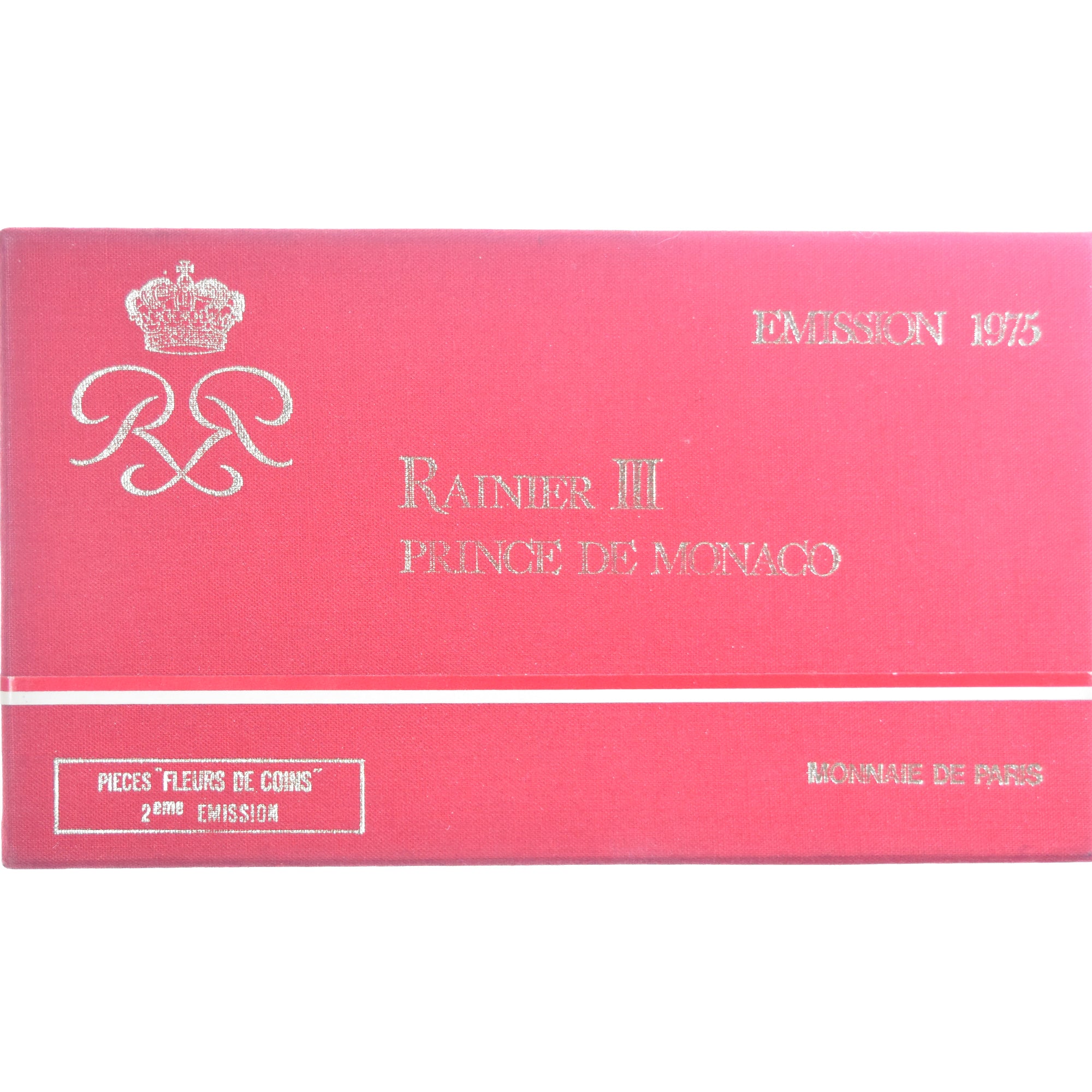 Monaco, Rainier III, Set 10 c. - 50 frs., 1975, MDP, série FDC, MS(65-70)