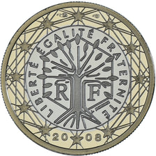 France, Euro, 2008, Paris, Proof / BE, FDC, Bimétallique, KM:1413