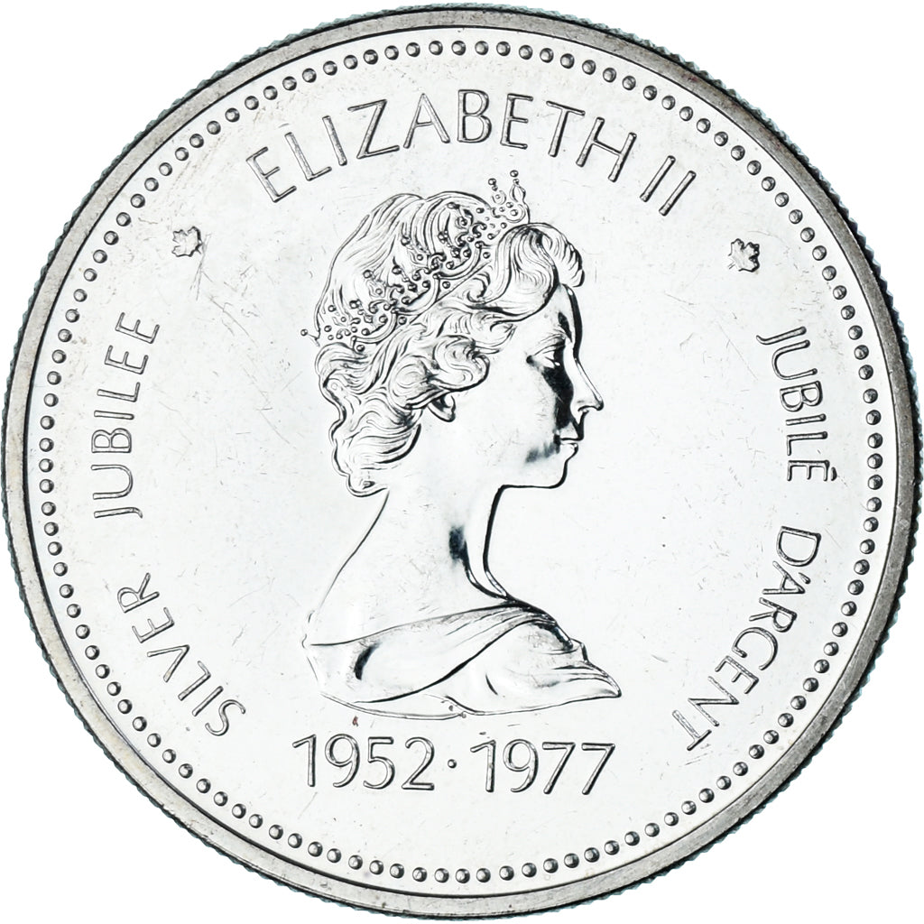 Moeda, Canadá, Elizabeth II, Dollar, 1977, Royal Canadian Mint, Ottawa