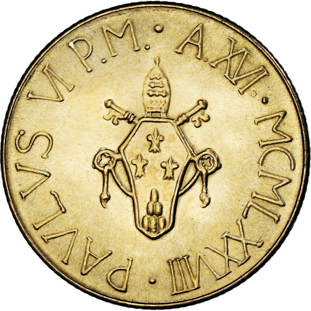 Moeda, CIDADE DO VATICANO, Paul VI, 200 Lire, 1978, MS(63), Alumínio-Bronze