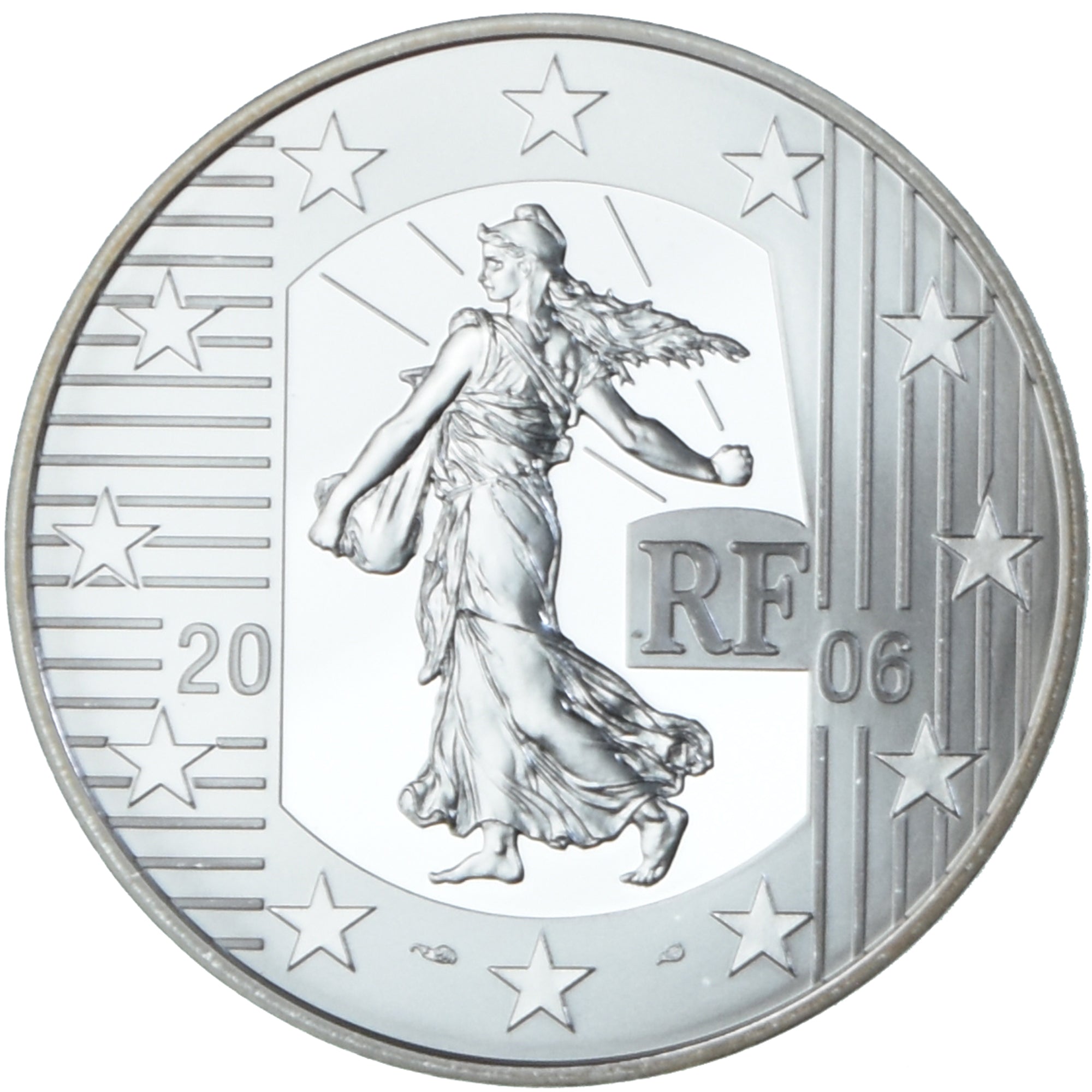 França, 1-1/2 Euro, Death Penalty, 2006, Paris, BE, MS(65-70), Prata, KM:2055