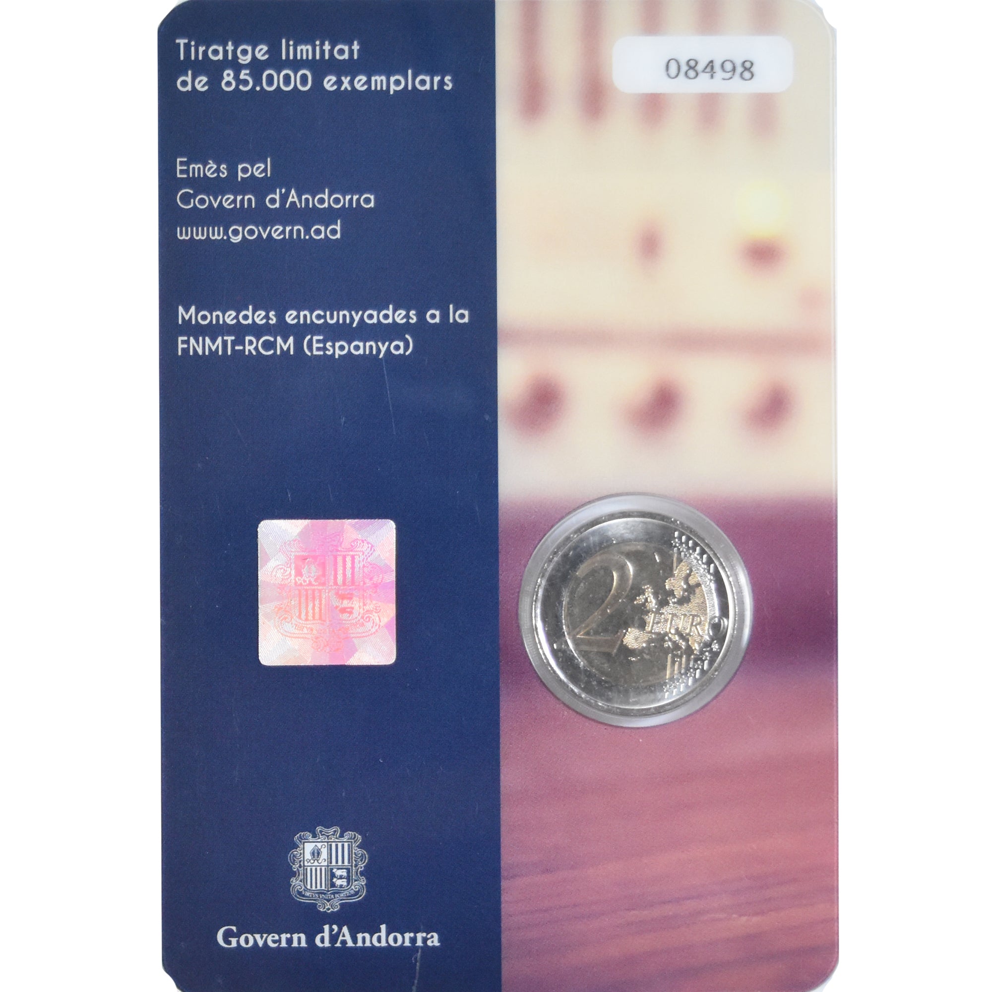 Andorra, 2 Euro, 25ème anniversaire de la radio-télé, 2016, Monnaie de Paris