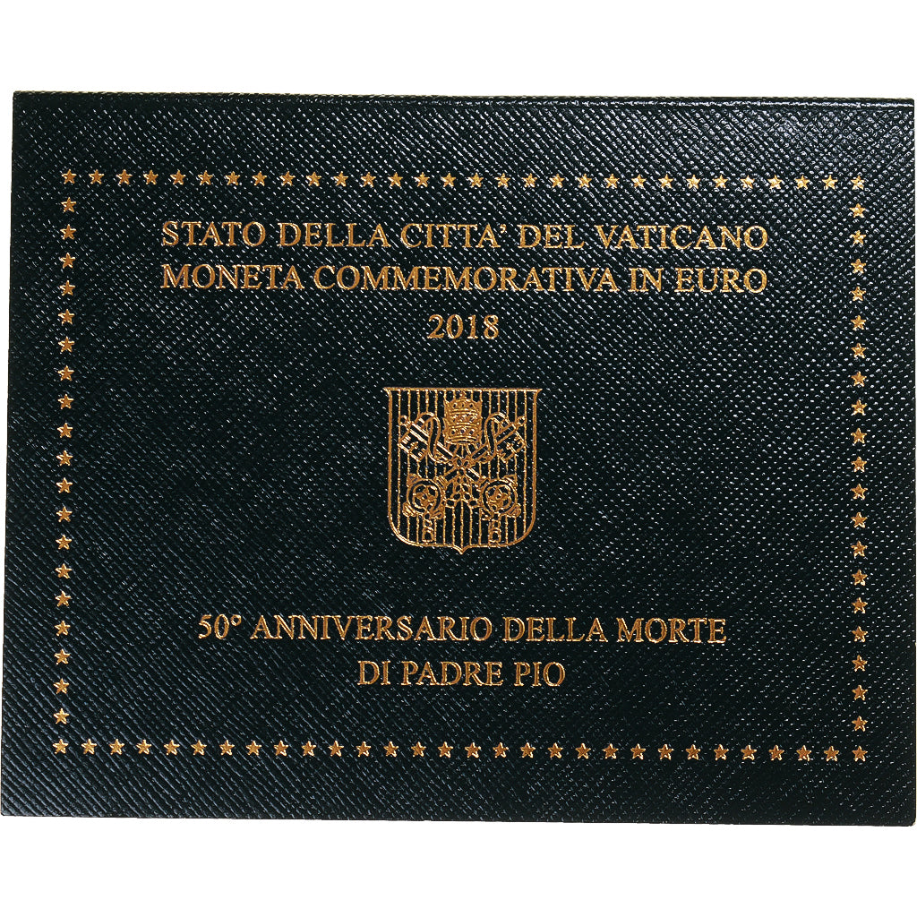 Vatican, 2 Euro, 50ème anniversaire de la mort de Padre Pio, 2018, Rome, Pape