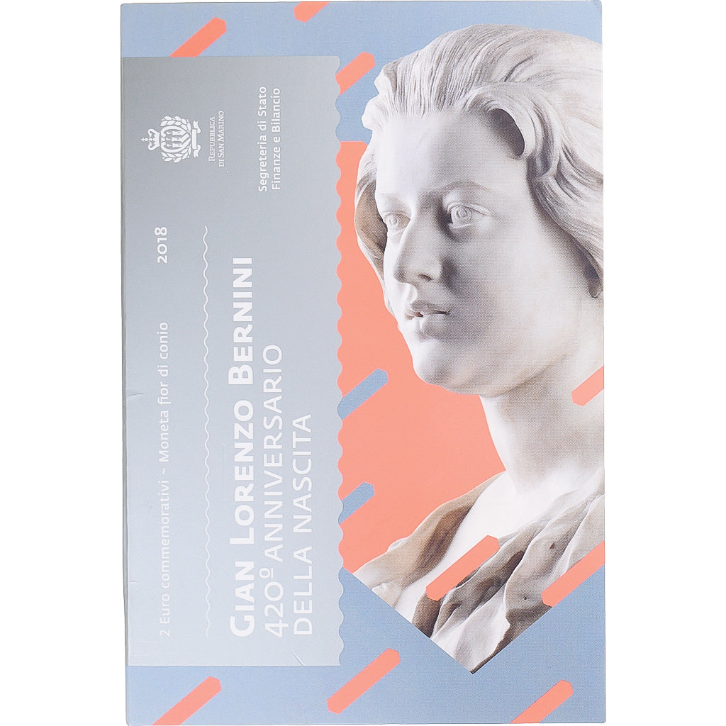 Saint Marin , 2 Euro, 420ème anniversaire de la naissance du Bernin, 2018