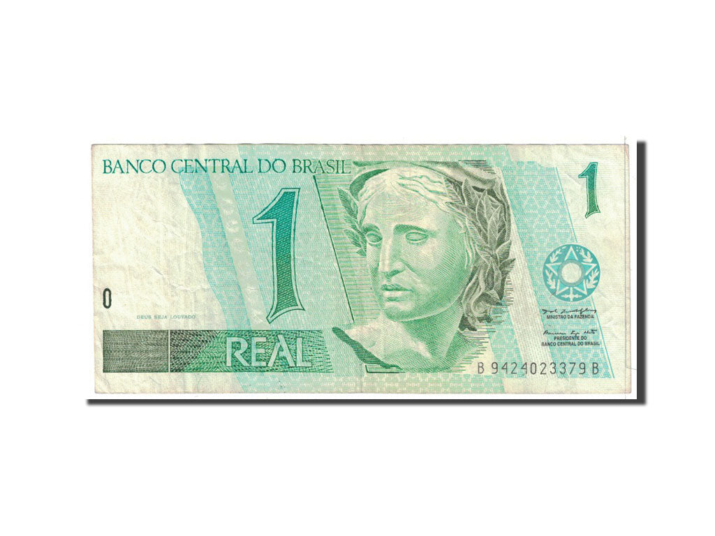 Banknote, Brazil, 1 Réal, 1997, Undated, KM:243Ae, VF(20-25)