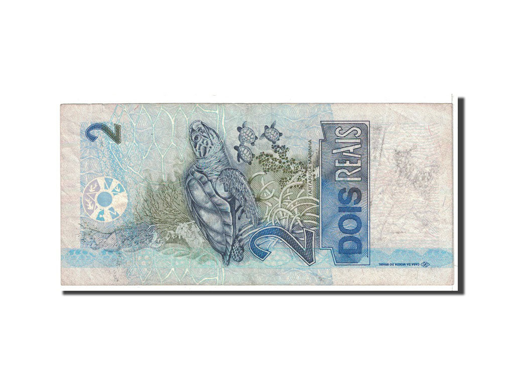 Banknote, Brazil, 2 Reais, 2001, Undated, KM:249a, VF(20-25)