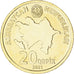 Coin, Azerbaijan, 20 Qapik, 2021, MS(63), laiton, KM:90