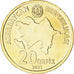Coin, Azerbaijan, 20 Qapik, 2021, MS(63), laiton, KM:90
