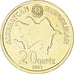 Coin, Azerbaijan, 20 Qapik, 2021, MS(63), laiton, KM:90