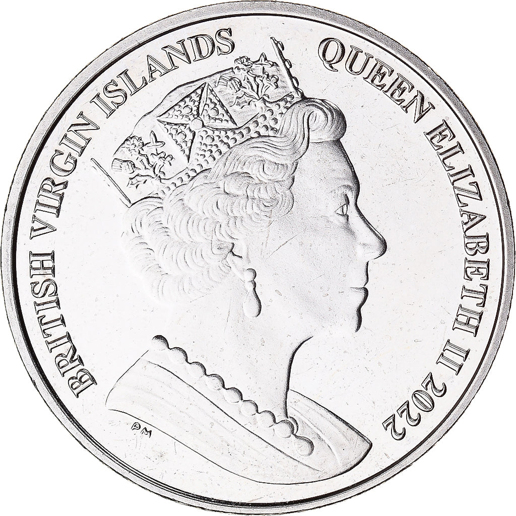 Moneta, ISOLE VERGINI BRITANNICHE, Dollar, 2022, Two Portraits., SPL