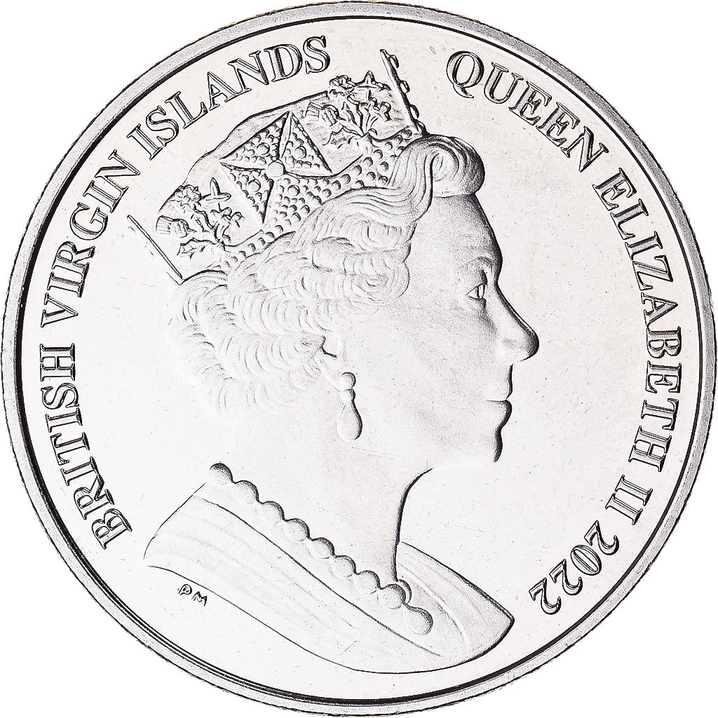 Coin, BRITISH VIRGIN ISLANDS, Dollar, 2022, Three Graces, MS(63), Copper-nickel