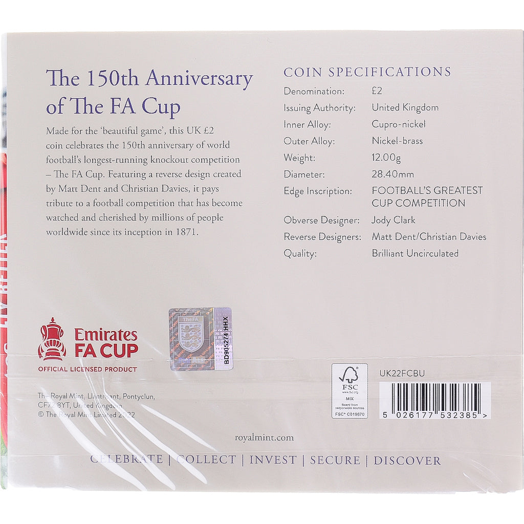 Coin, United Kingdom, 2 Pounds, 2022, The FA Cup.BU, MS(65-70), BI-Metal