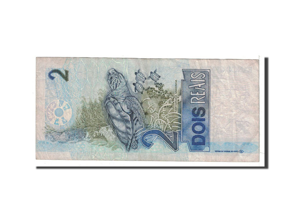 Banknote, Brazil, 2 Reais, 2001, Undated, KM:249b, VF(20-25)