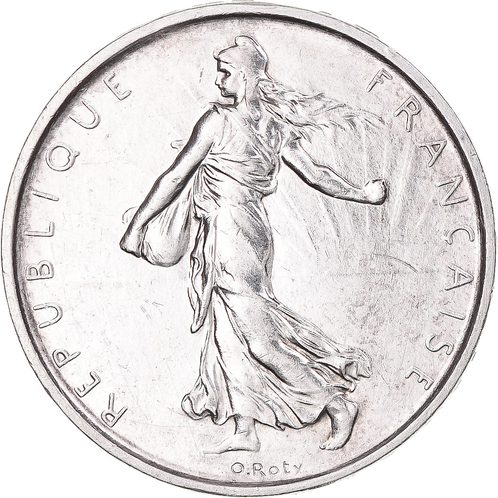 Munten, Frankrijk, Semeuse, 5 Francs, 1963, Paris, UNC-, Zilver, KM:926