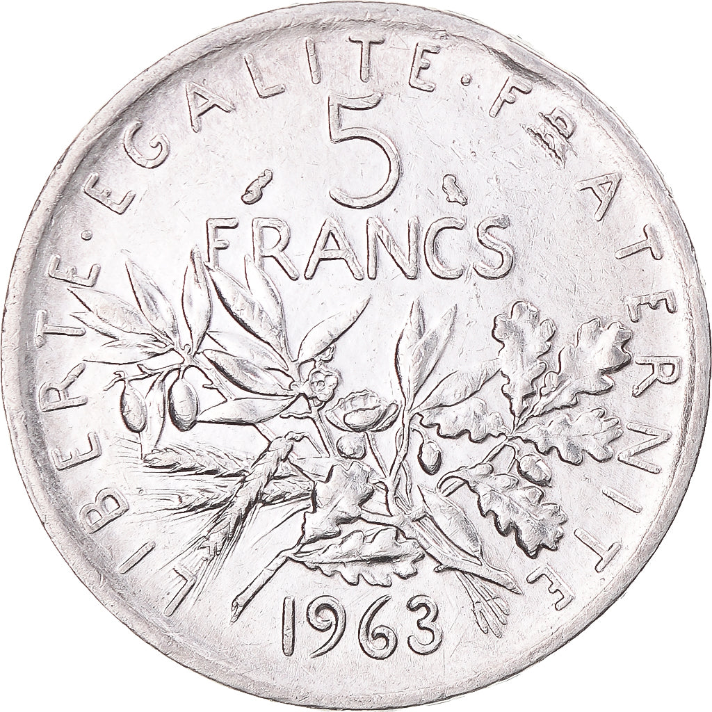 Monnaie, France, Semeuse, 5 Francs, 1963, Paris, TTB, Argent, Gadoury:770