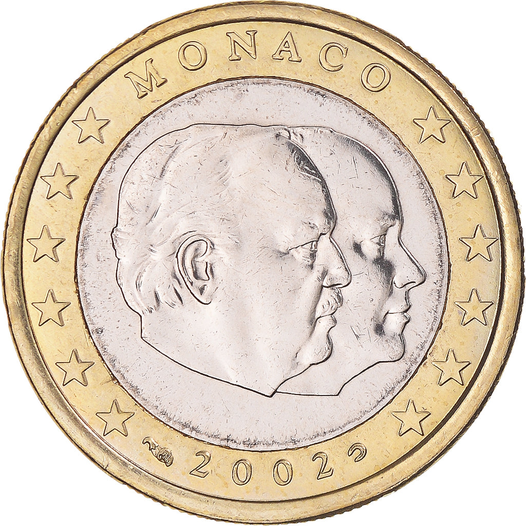 Monaco, Euro, 2002, Paris, UNZ, Bi-Metallic, KM:173