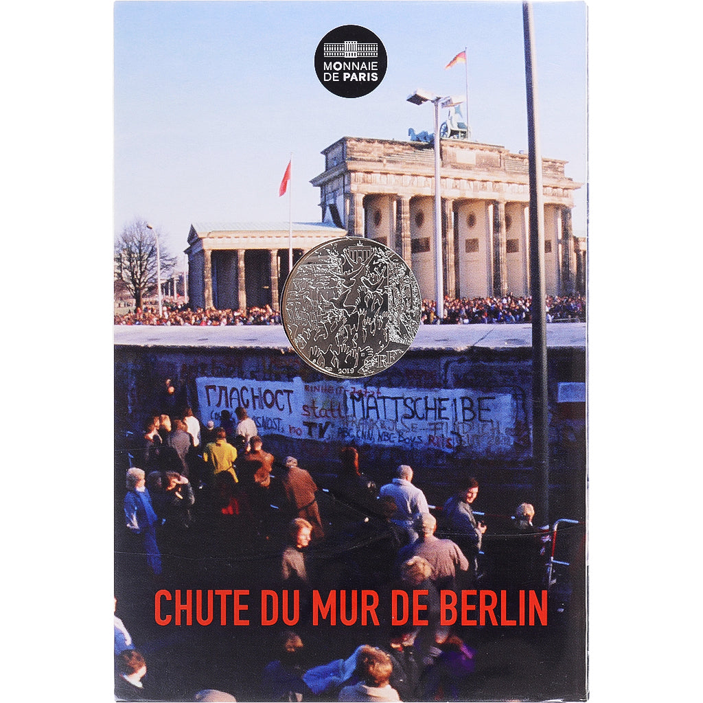 Frankreich, 10 Euro, 2019, Monnaie de Paris, Chute du mur de Berlin, STGL