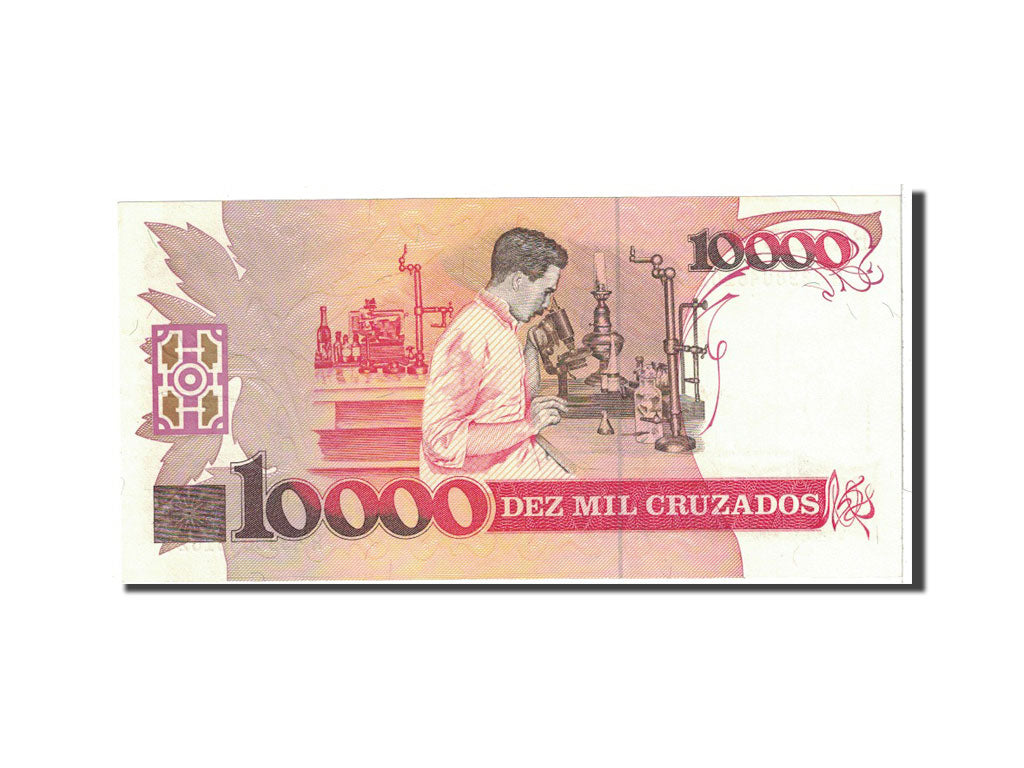 Banknote, Brazil, 10 Cruzados Novos on 10,000 Cruzados, 1989, Undated, KM:218b