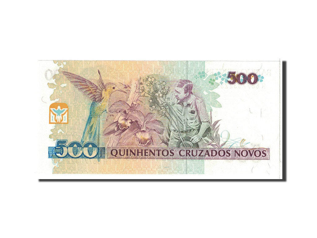 Banknote, Brazil, 500 Cruzeiros on 500 Cruzados Novos, 1990, Undated, KM:226b