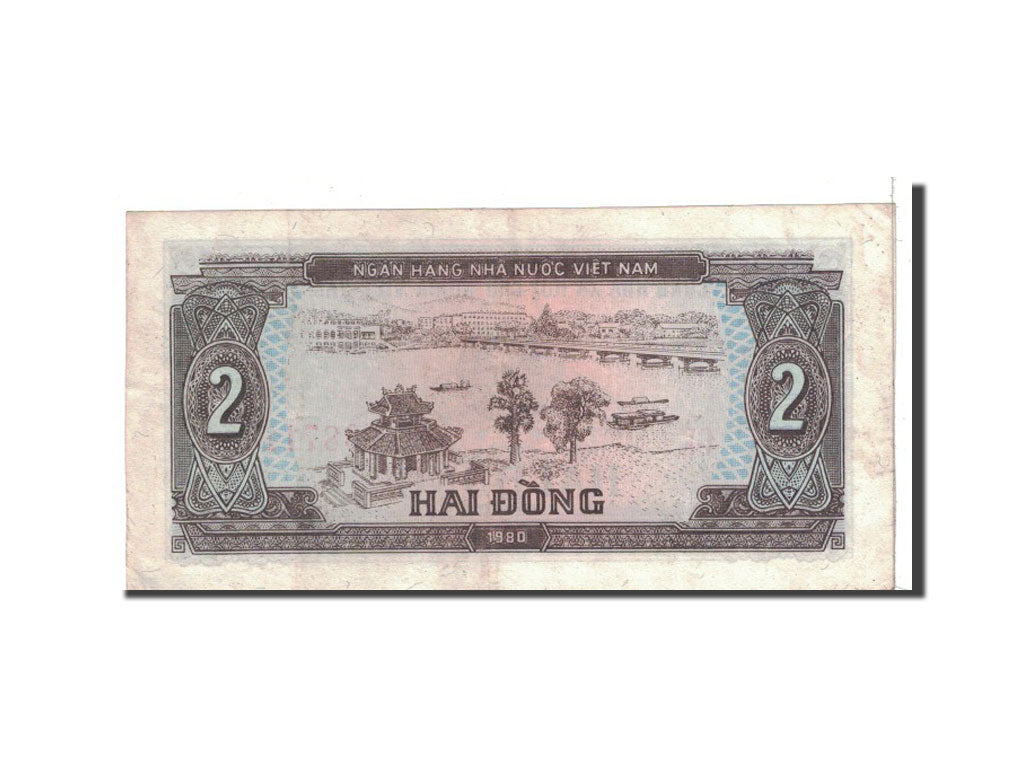 Banknote, Vietnam, 2 D<ox>ng, 1980, Undated, KM:85a, EF(40-45)