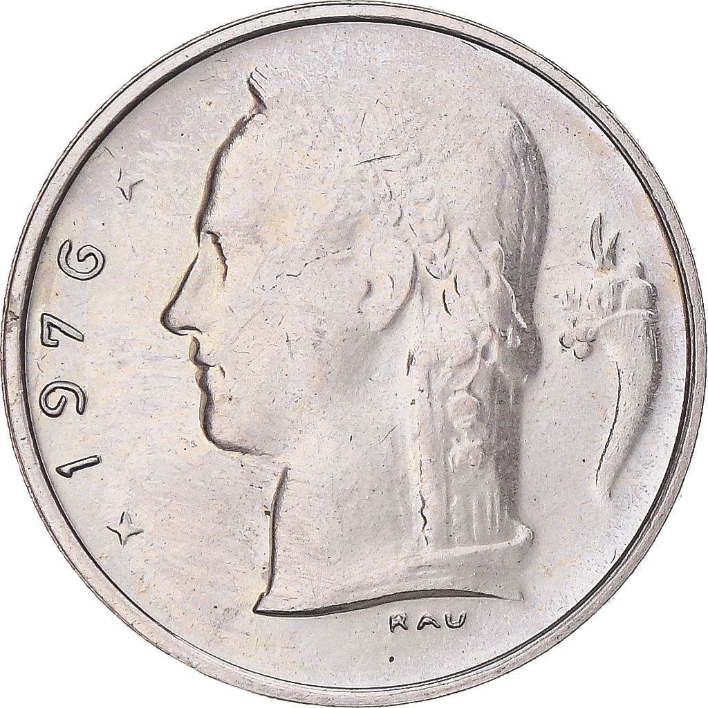 Moneda, Bélgica, Franc, 1976, SC, Cobre - níquel, KM:142.1