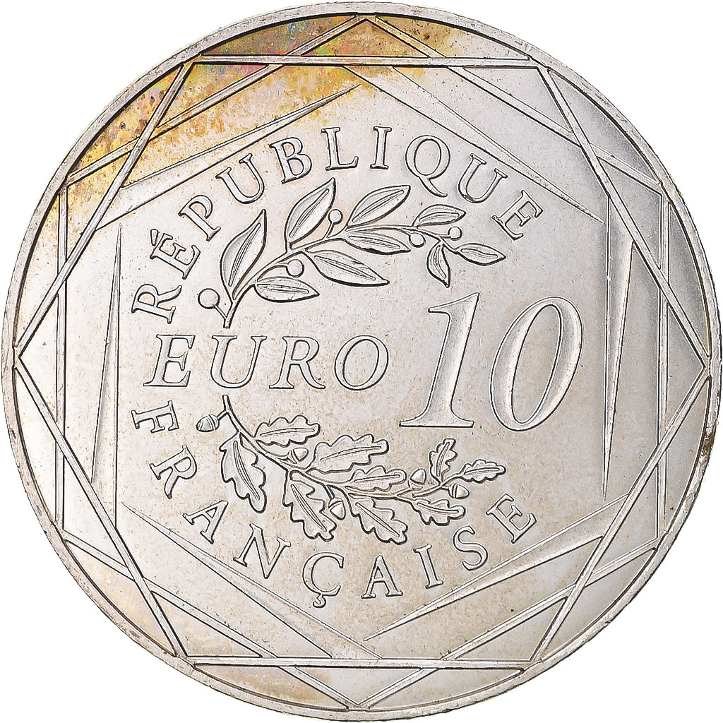 Francia, 10 Euro, 2014, Coq, SC, Plata, Gadoury:EU656